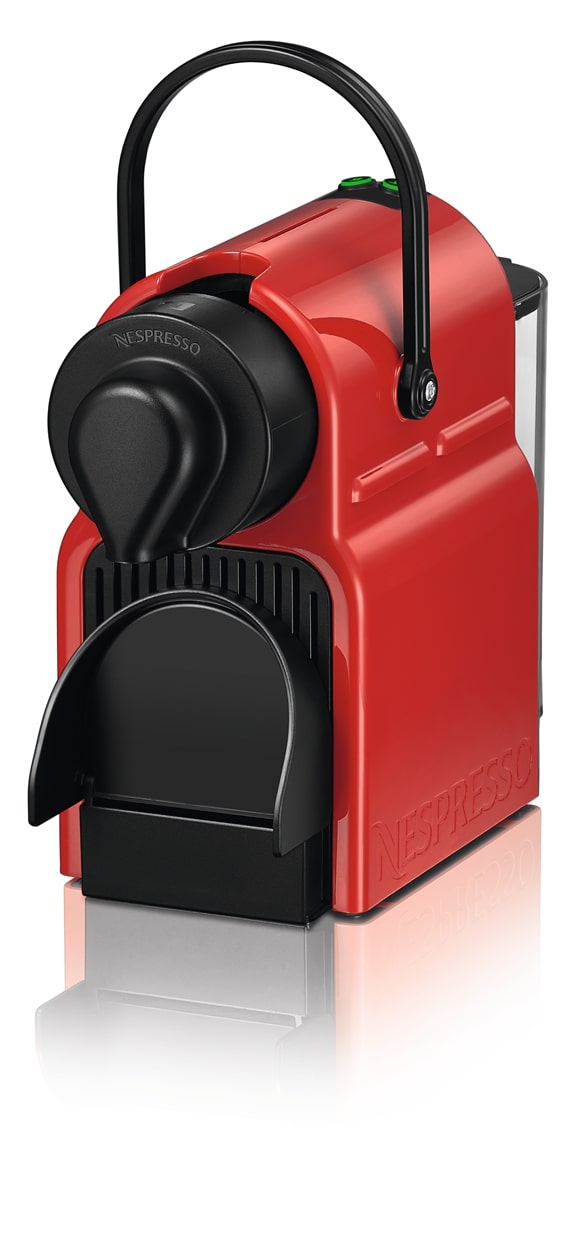 NESPRESSO Inissia C40 Red Coffee MachineKitchen AppliancesWith a tiny footprint, compact, lightweight and equipped with an ergonomic handle, the Nespresso Inissia is a smart little coffee machine to make your life easier. Inissia is available in a full pa